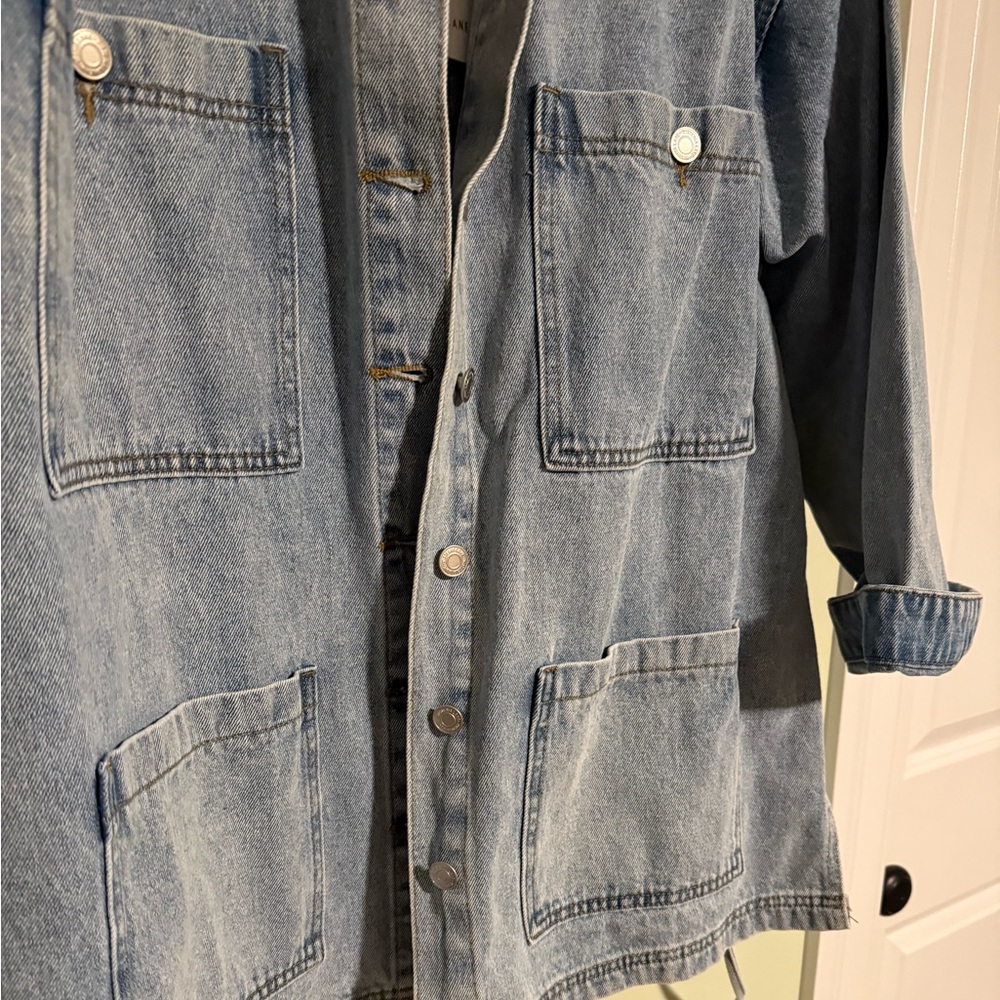 Side Tie Jean‎ Chore Jacket - Picture 5 of 11